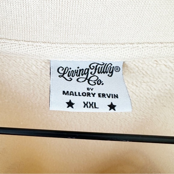 LIVING FULLY CO cream Mallory Ervin reason for the season sweatshirt - Picture 5 of 5